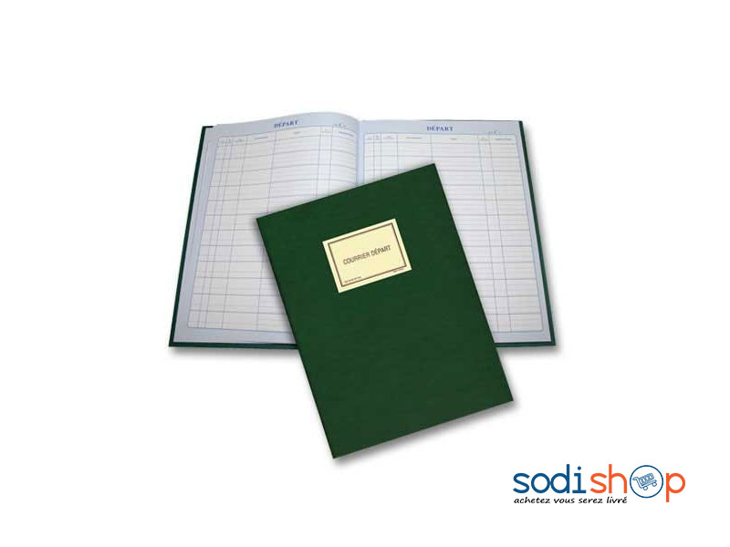 Registre d’Enregistrement, Courrier Départ, Couverture Rigide - 150 Pages SM0081 – Image 2