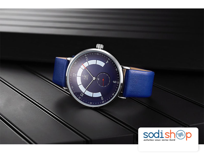 Montre SK Shengke K8055 Très Class, Cadran Analogique - Pour Homme et Femme SODI00