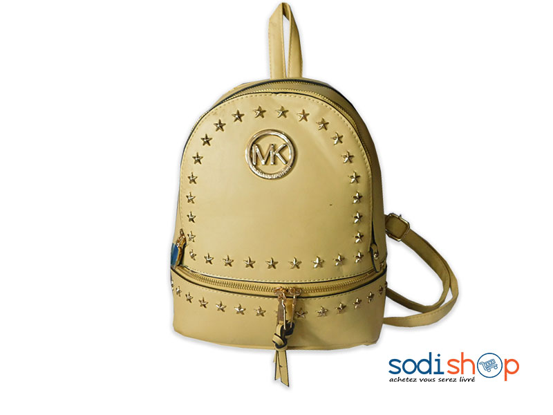 Sac à Dos MK à Deux Compartiments Couleur Jaune SS0086