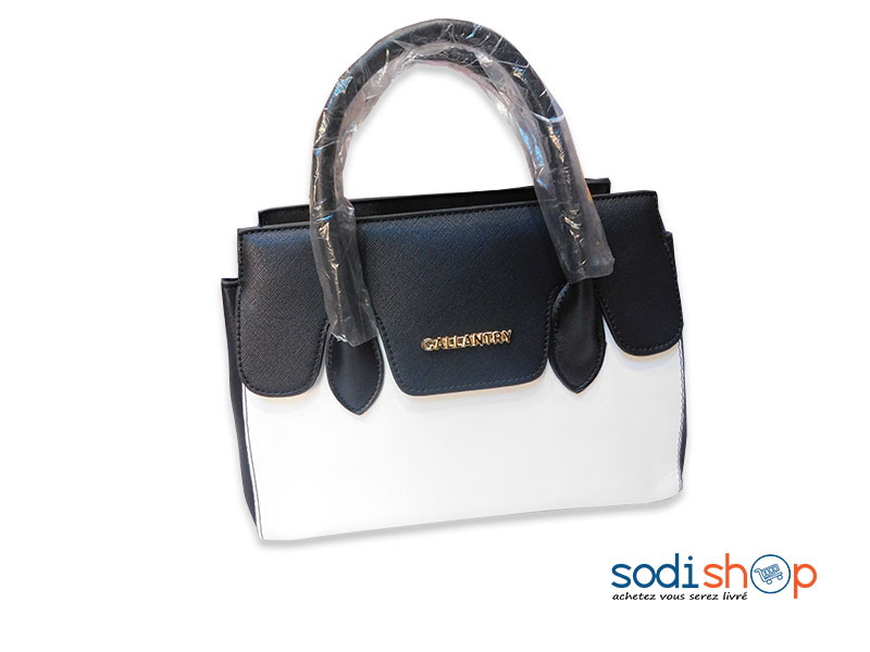 Sac à Main Gallantry Couleur Noire et Blanche Pour Femme KS0009