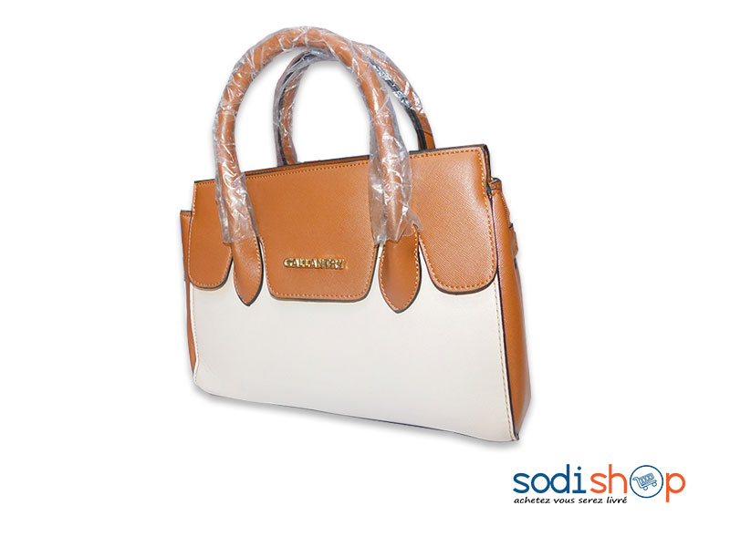 Sac à Main Pour Femme Gallantry Couleur Marron et Blanche KS0009 – Image 2
