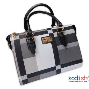 Sac à Main Pour Femme Noir Blanc Marque Gallantry KS0009