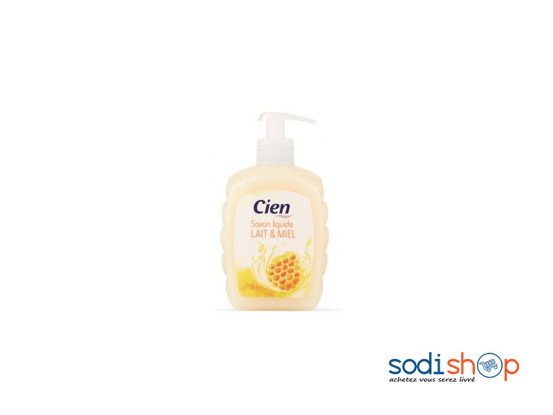 Savon Liquide Antibactérien Cien lait et miel 500ml AT0083