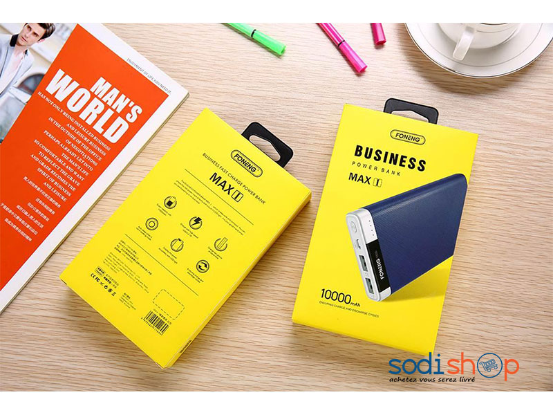 Powerbank FONENG Business Max-I 10000 Mah - Chargeur Original Ultra Rapide Pour Smartphone SODI00