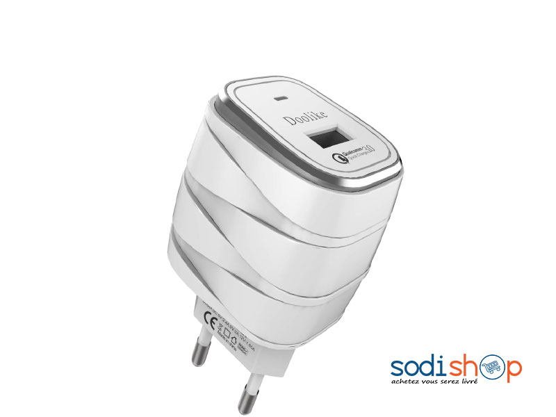 Chargeur de Téléphone Portable + Câble USB DOOLIKE V8 CH34Q, Rapidité Extrême, Multi-Usage Smartphones et Appareils Electronique LG0017