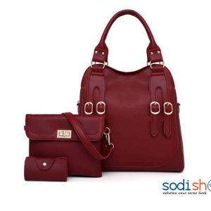 Sac à Main + Pochettes, Accessoire de Mode Pour Femme - Couleur Rouge - AS0036