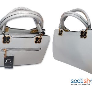 Sac à Main Blanc Pour Femme, Joli Design - Marque Gallantry KS0009