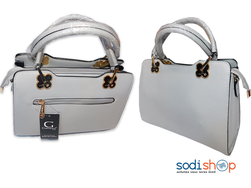 Sac à Main Blanc Pour Femme, Joli Design - Marque Gallantry KS0009
