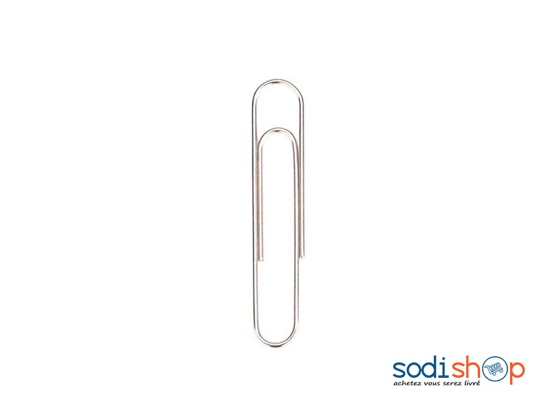 Boite de Trombones 33 mm - En Métal Inoxydable, Paquet de 10 Boites SM0081