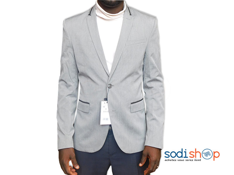 Blazer Zara, Veste Très Élégant, Slim Fit Haute Qualité - Couleur Gris, Pour Homme - UN0079