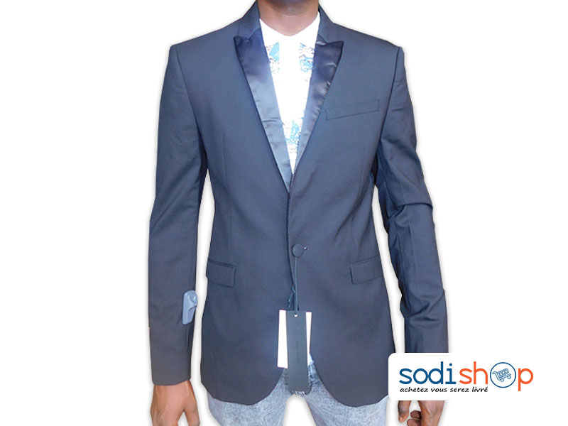 Blazer Smoking, Veste ZARA Pour Homme, Haute Qualité - Couleur Noir UN0079