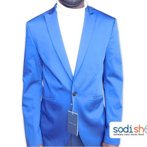 Blazer ZARA, Veste Pour Homme, Design Chic - Couleur Bleu UN0079