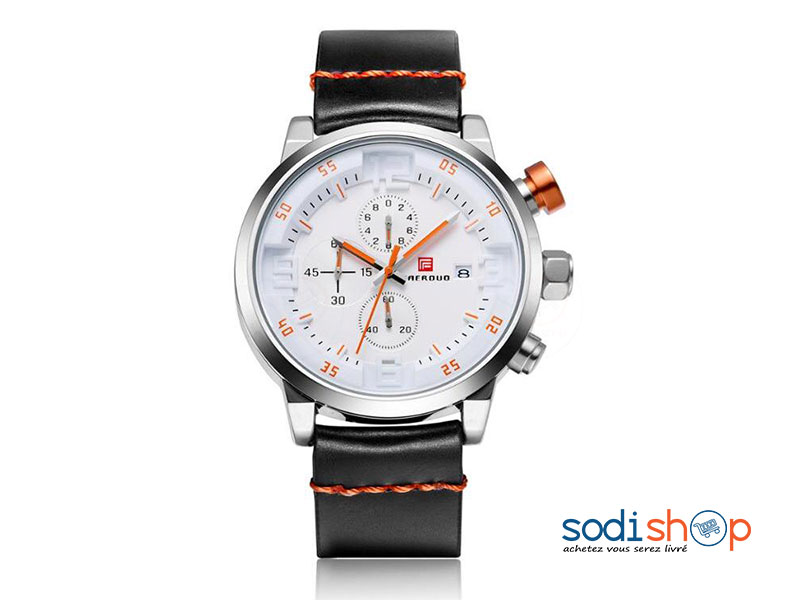 Montre de Luxe FAERDUO F8207M Haute Qualité avec Date, Bracelet en Textile - Pour Homme SODI00