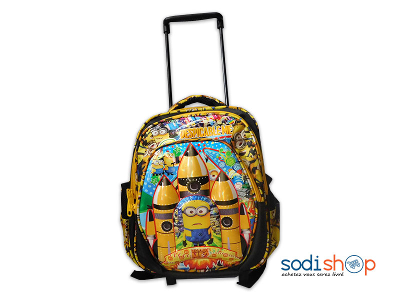 Sac à Dos Pour Enfant avec Poignée Télescopique - Despicable Me Couleur Jaune SS0086
