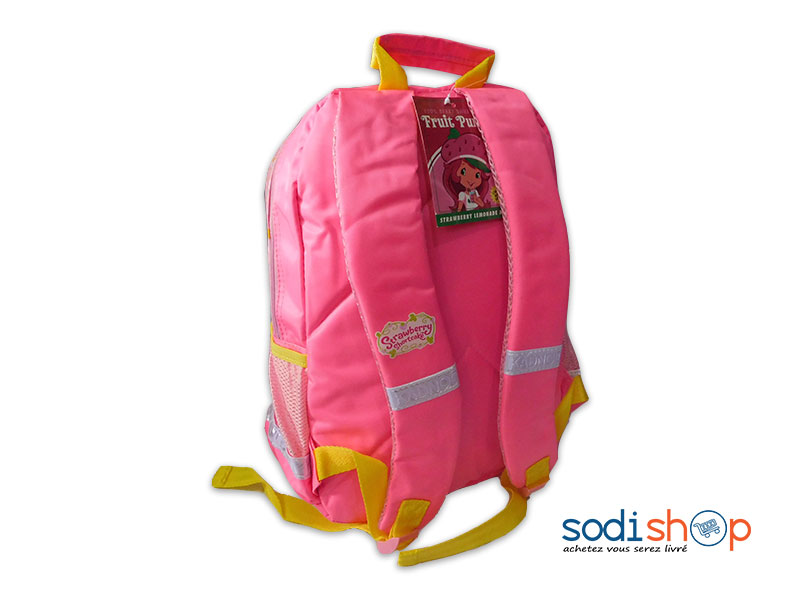 Sac à Dos Charlotte aux Fraises Joli Design - Couleur Rose Pour Fillette SS0086 – Image 2