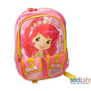 Sac à Dos Charlotte aux Fraises Joli Design - Couleur Rose Pour Fillette SS0086