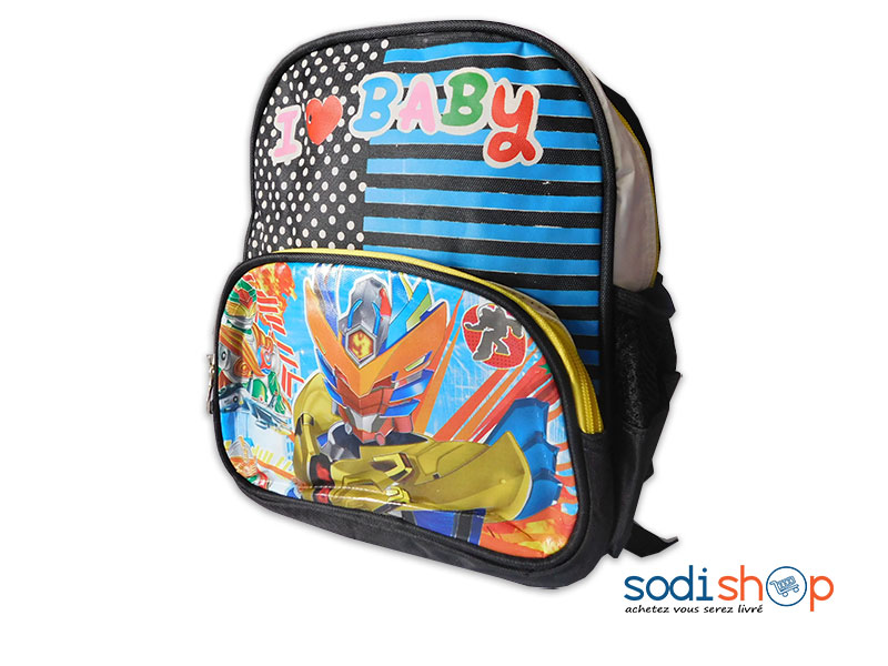 Sac à Dos Baby Pour Enfant - Couleur Noir-Bleu SS0086