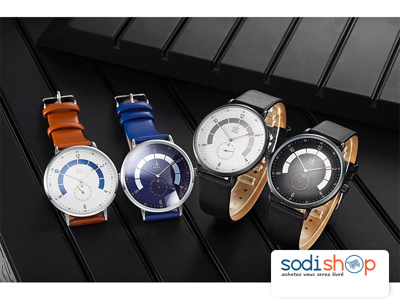 Montre SK Shengke K8055 Très Class, Cadran Analogique - Pour Homme et Femme SODI00 – Image 4