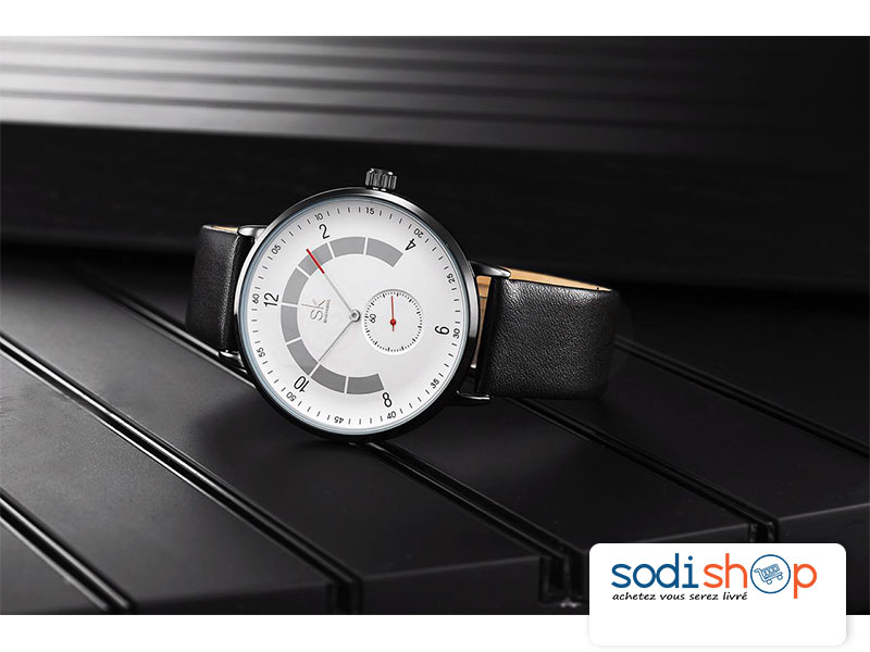 Montre SK Shengke K8055 Très Class, Cadran Analogique - Pour Homme et Femme SODI00 – Image 2