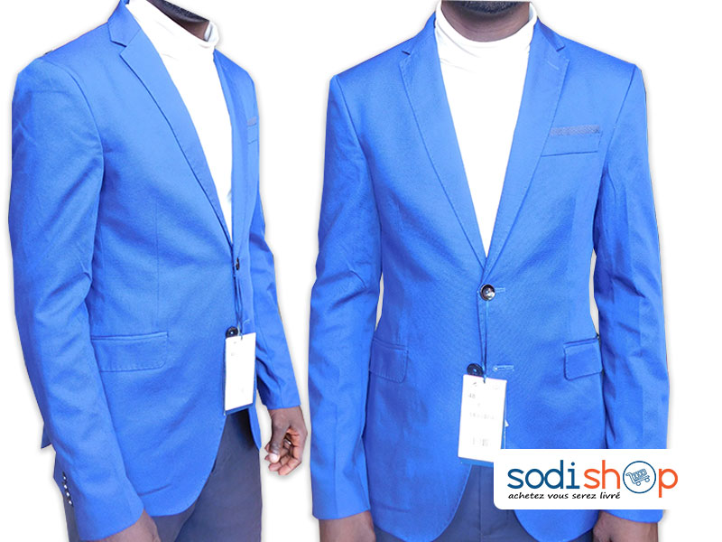 Blazer ZARA, Veste Pour Homme, Style Décontracté - Couleur Bleu UN0079 – Image 2