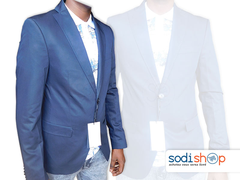 Blazer ZARA, Veste Pour Homme, Ultra Stylée - Couleur Bleu Foncé UN0079 – Image 2