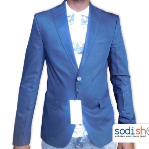 Blazer ZARA, Veste Pour Homme, Ultra Stylée - Couleur Bleu Foncé UN0079