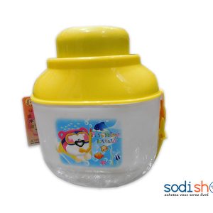 Bidon Pour Enfant En Plastique Couleur Jaune Blanc DN0089