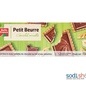 Biscuits Petit Beurre Chocolat Noisette - Belle France 150g MMD0085