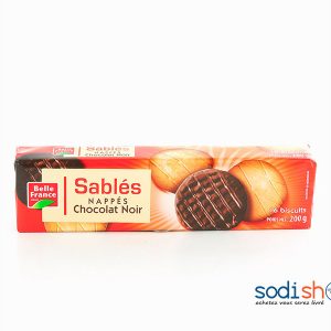 Biscuits au Chocolat Noir - Sablés Nappés Belle France 200g FTM00228