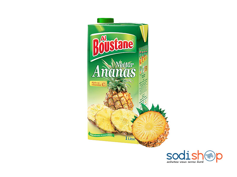 Boisson Rafraîchissante Jus Alboustane Saveur Ananas 1 Litre MMD0085