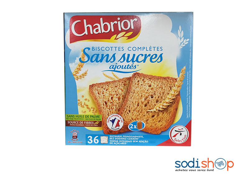 Chabrior Biscottes Complètes Sans Sucres Ajoutés 300 g MMD0085