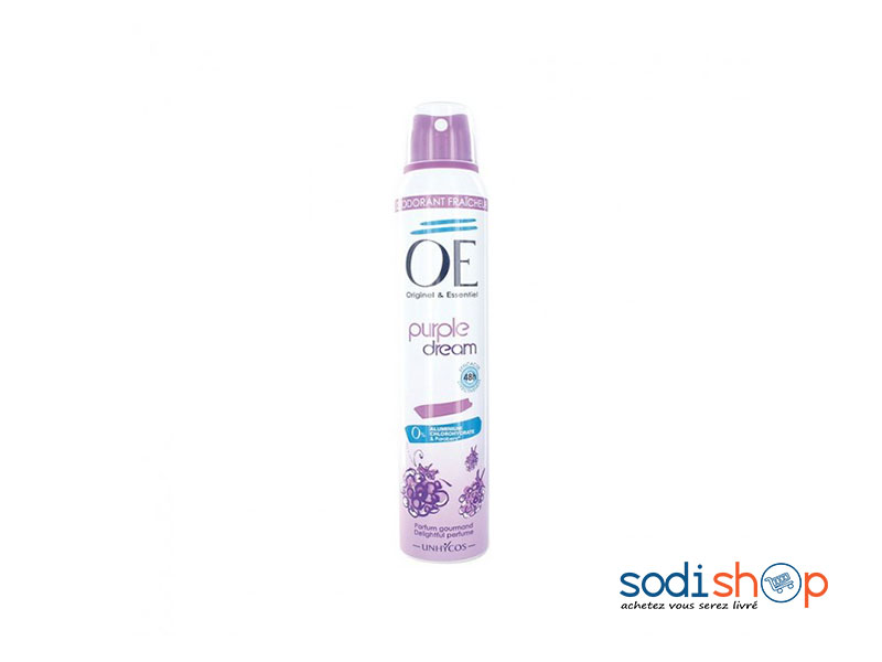 Déodorant Spray Originel et Essentiel OE Purple Dream - Fraicheur Intense 48H 200 ml BLD00171