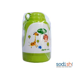 Mini Gourde en Plastique Pour Enfant - Couleur Vert Blanc LB0091