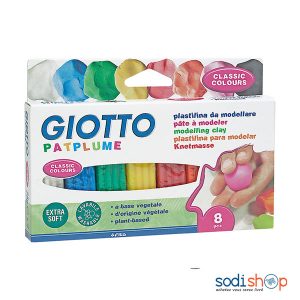 Giotto Pâte à Modeler Patplume 5105-8X25G Couleur Classique-2 LA0082