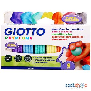 Giotto Pâte à Modeler Patplume 5105-8X25G Couleur Patels LA0082