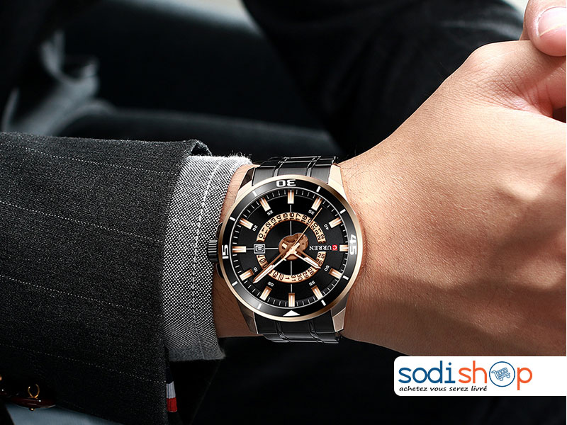 Montre Pour Homme Curren-M8359 Couleur Noire Bronze Sodi00 – Image 2