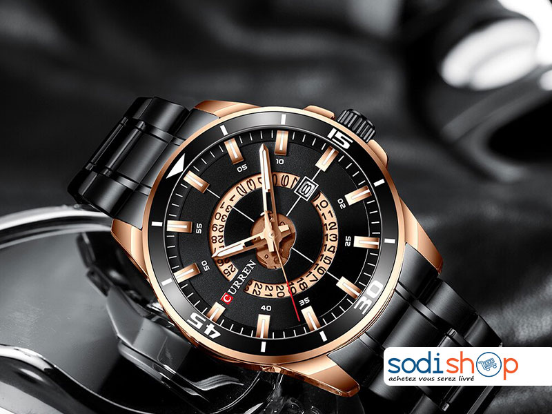 Montre Pour Homme Curren-M8359 Couleur Noire Bronze Sodi00