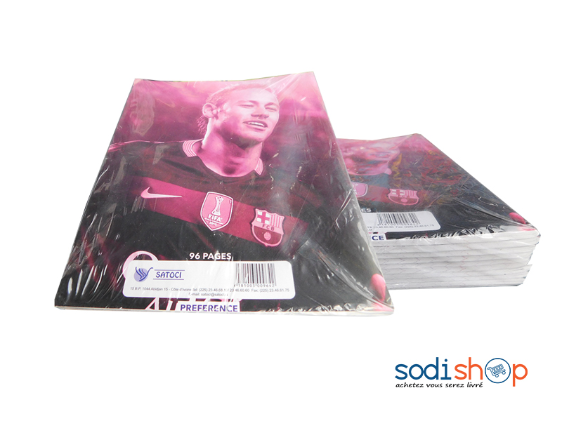 Paquet De Cahier Couverture Neymar 100 Pages LB0091
