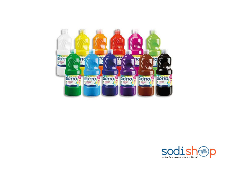 Peinture Lavable en Bouteille - Gouache Giotto School Pent 500 ml LA0082