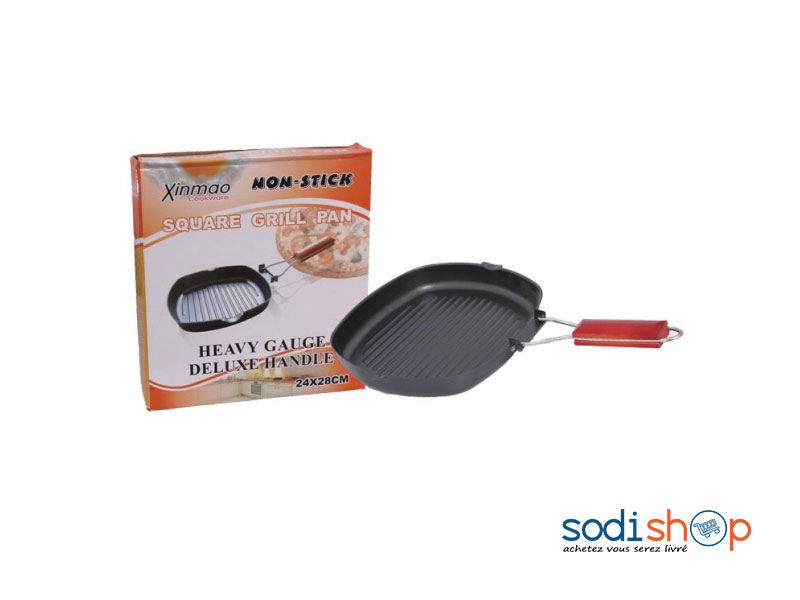 Poêle à Griller avec Poignée Pliable Xinmao Square Grill Pan AM0036