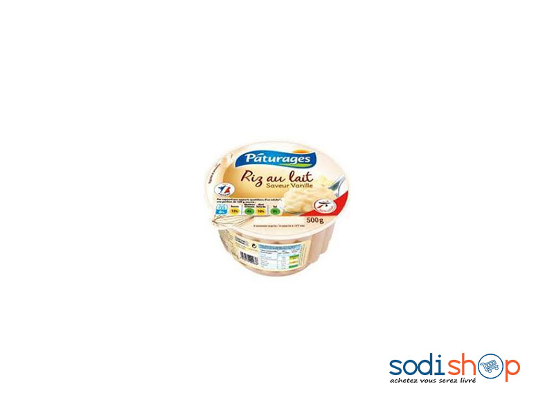 Riz au Lait Pâturages Saveur Vanille 510g MMD0085