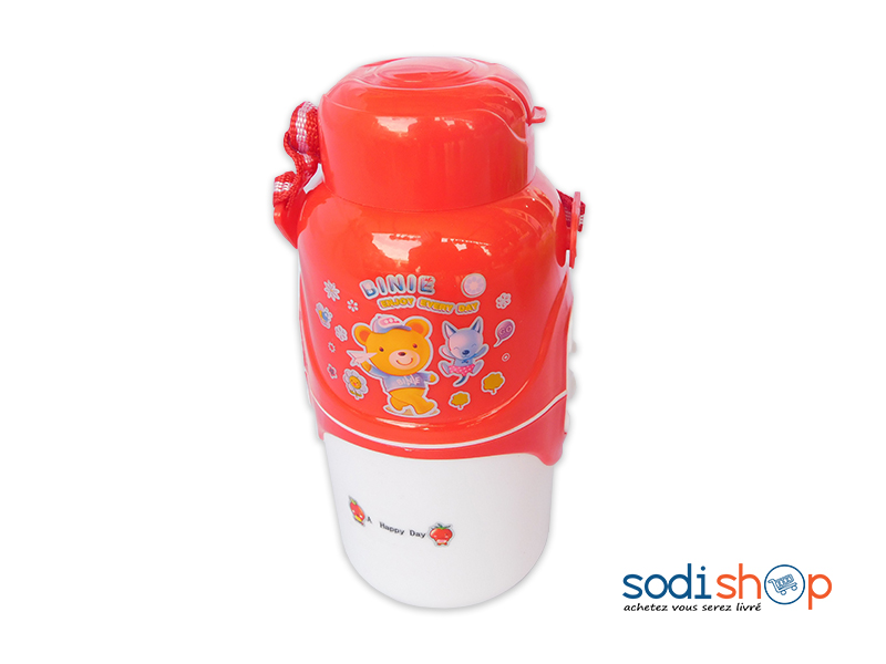 Mini Gourde à Motif Pour Enfant - Couleur Rouge Blanc LB0091