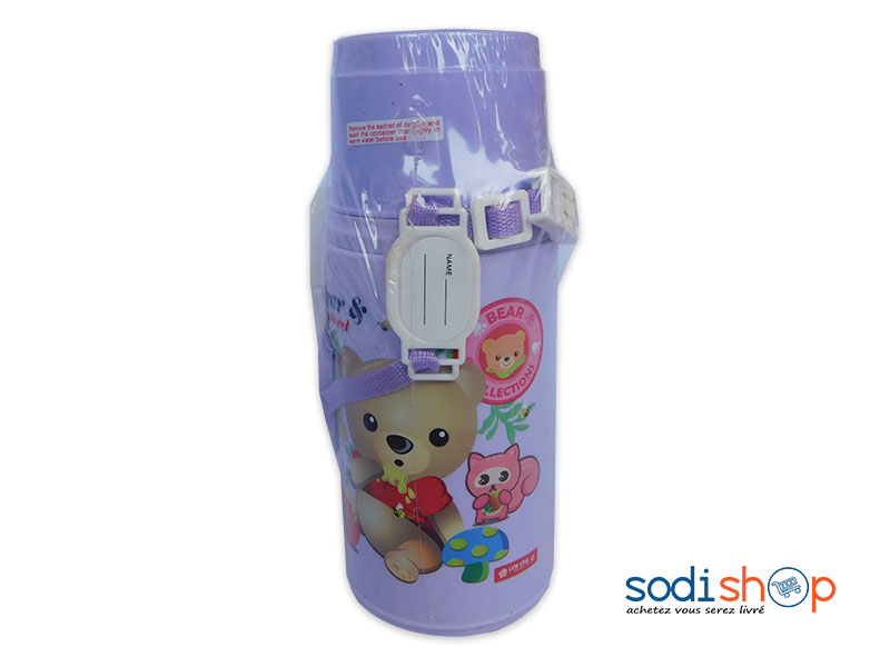 Bidon en Plastique Pour Enfant Couleur Violet LB0091