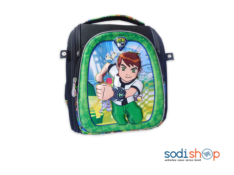 Sac à Dos Ben Ten - Couleur Vert Noir Accessoire pour Enfant LB0091