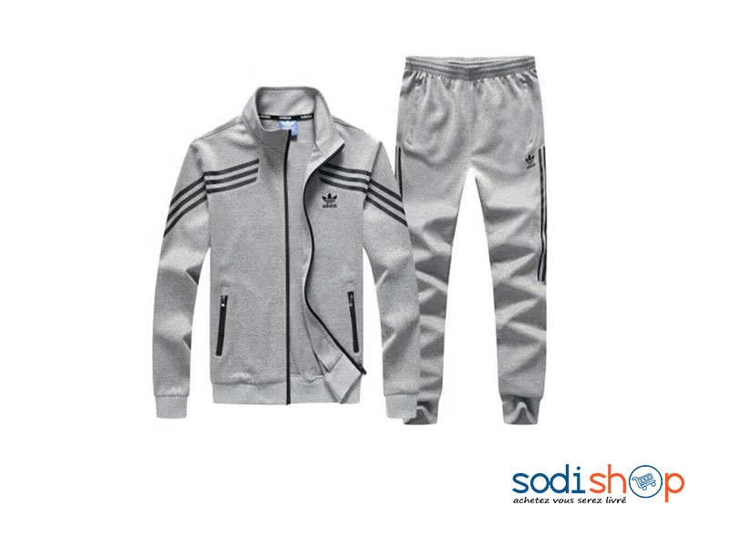 Survêtements Adidas Veste avec Pantalon Jogging Super Confortable - Couleur Gris WA0021