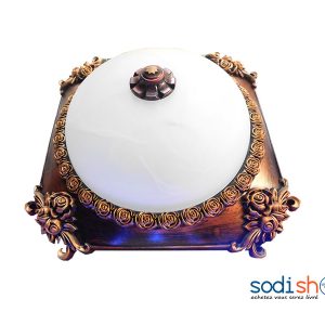 Luminaire Plafonnier Motif Vintage - Couleur Marron Blanc KKS0093