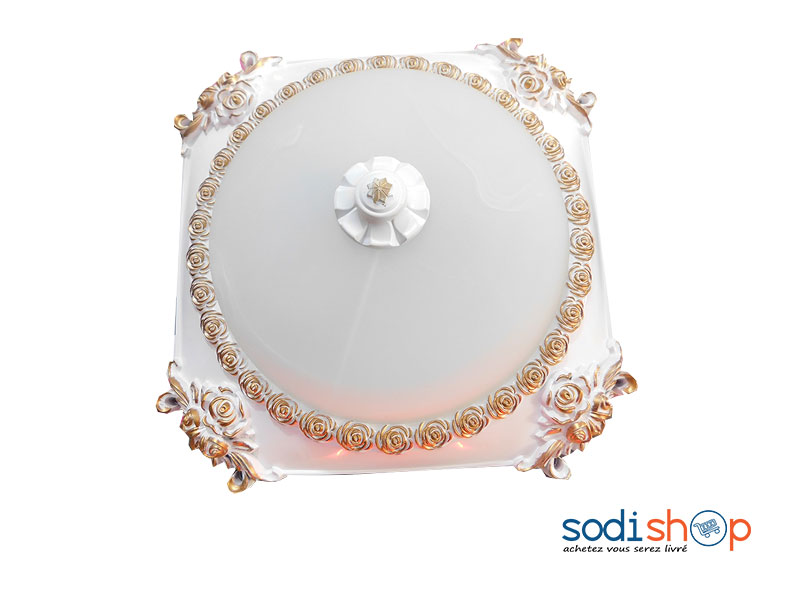 Luminaire Plafonnier Motif Vintage - Couleur Blanc KKS0093