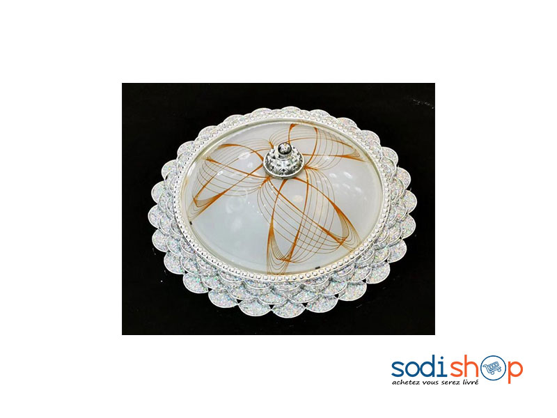 Luminaire Plafonnier Motif Architecturale - Couleur Blanc KKS0093