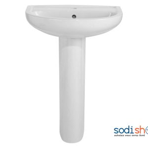 Lavabo en Céramique Conception Moderne Couleur Blanc KKS0093