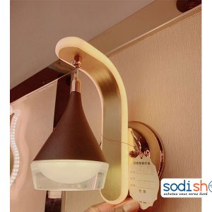 Applique Murale - Luminaire Pour Intérieur Couleur Marron et Or KKS0093 
